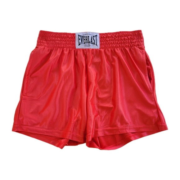 Everlast Boxing Shorts Men's Medium Red Athletic Training Gym MMA NWOT - Picture 1 of 2